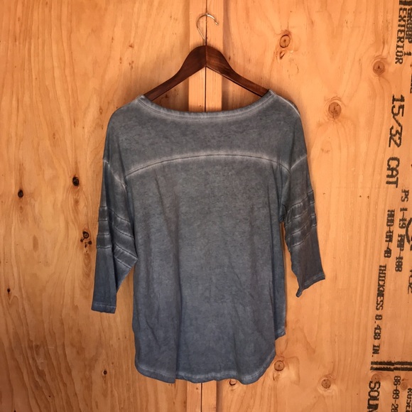 SO The Lounge Life Tee Blue 3/4 Sleeve Super Soft & Cozy - Picture 2 of 4
